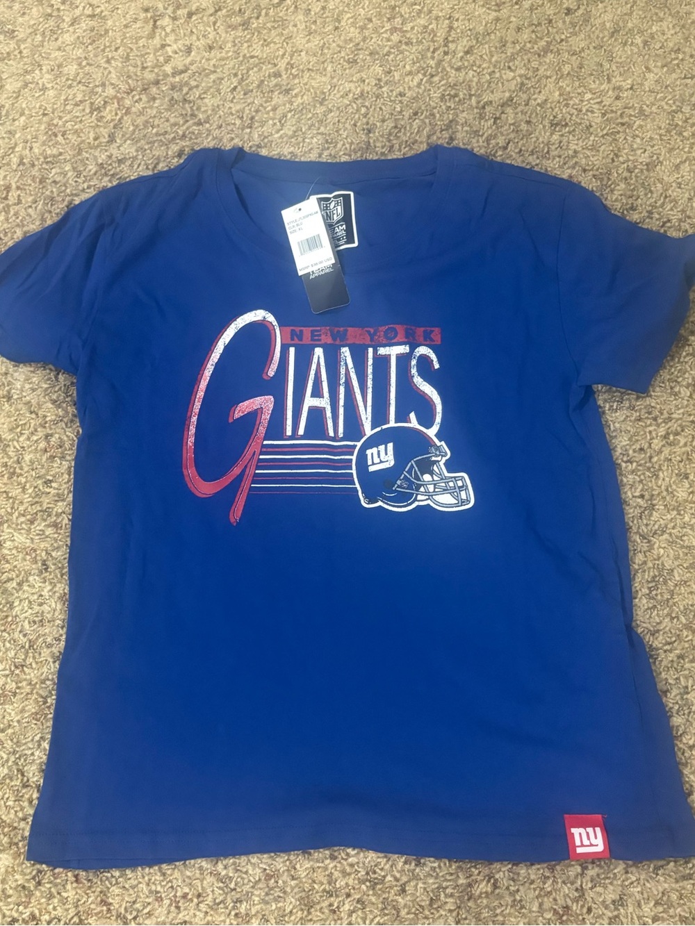 NFL New York Giants Blue Graphic Short Sleeve Tee